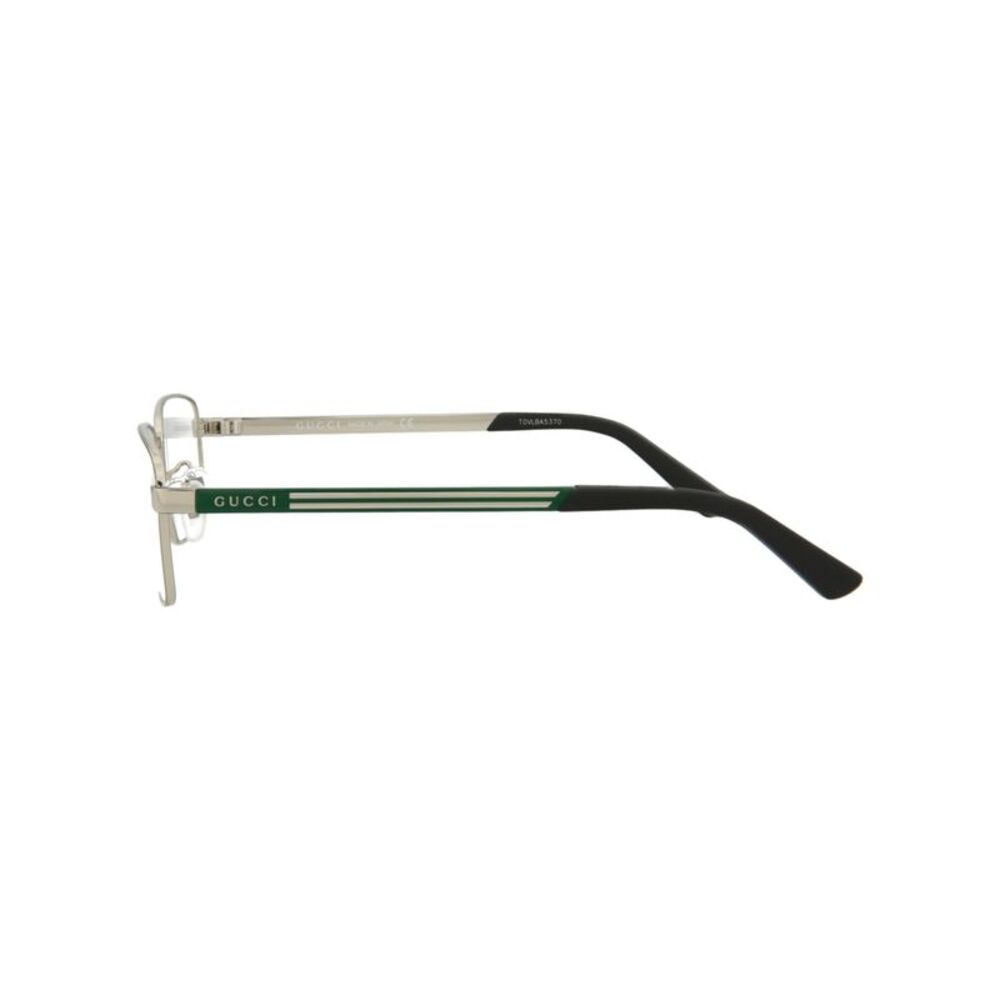 Gucci Square-Frame Metal Optical Frames Silver Mens - Picture 3 of 5